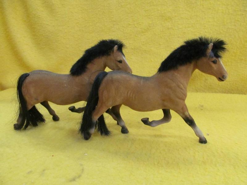 2 Brown Horses with Black Tails 10&...