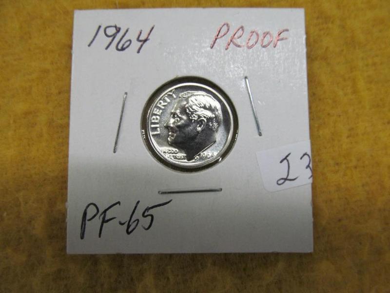 1964 Roosevelt Proof Dime Book List...