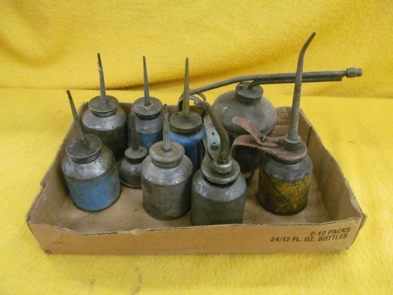 Group of Vintage Oil Squirt Cans, 1...