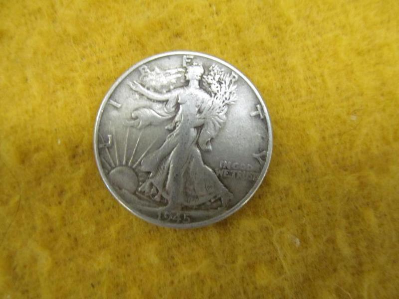 1945 Liberty Walking Half Dollar ha...