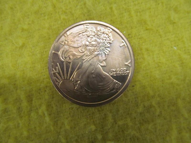 Beautiful US $1 Copper Rounds Liber...