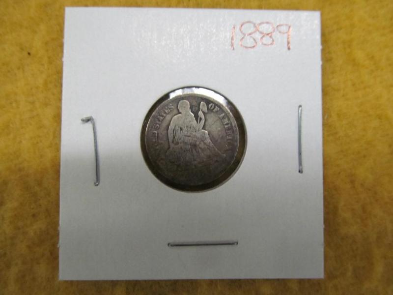 1889 Liberty Seated Dime...