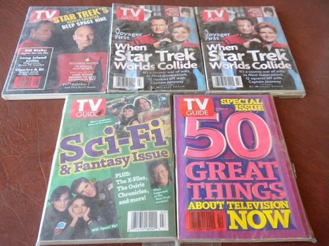 lot 74 image: Collection of TV Guide 4 Issues Sci...