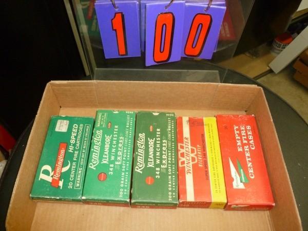Flat of vintage boxes with empty br...