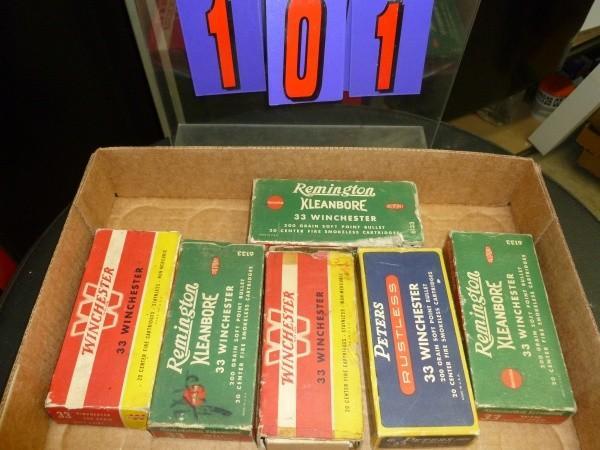 Flat of vintage boxes with empty br...