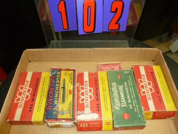 Flat of vintage boxes with empty br...