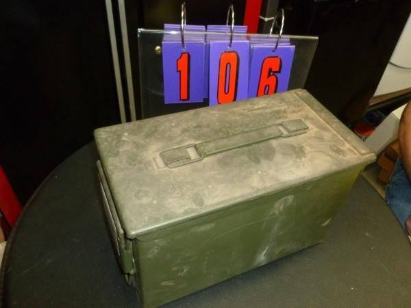 Steel ammo box. Cash or Credit Card...