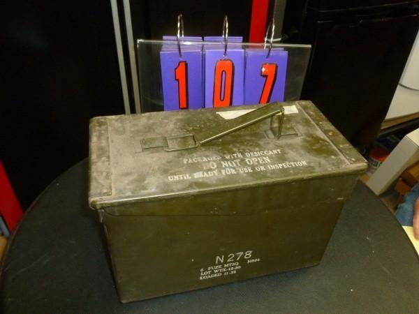 Steel ammo box. Cash or Credit Card...