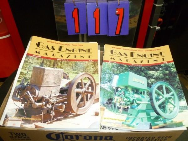 Flat of vintage gas engine magazine...