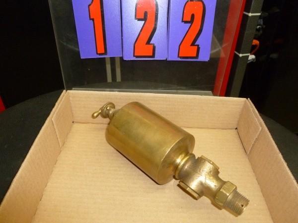 Large brass lubricator with sight g...