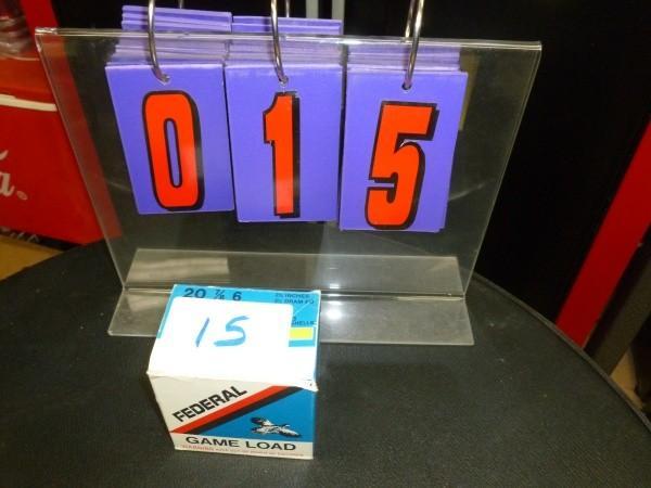 Federal 20 gauge game load # 6. App...
