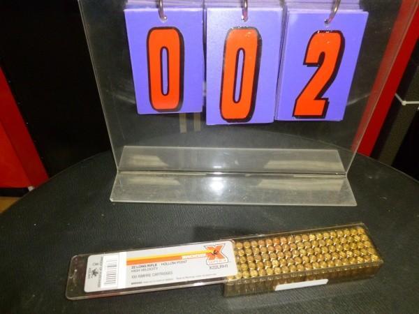 Box of Winchester .22 lr hollow poi...