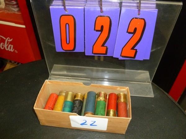 Box of 12 and 20 gauge shot shells....
