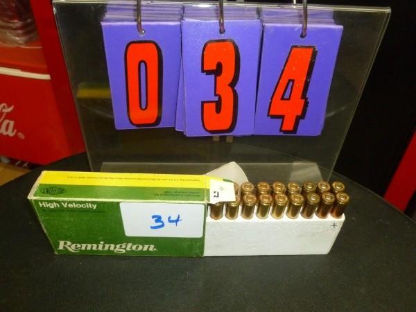 Box of Remington 7 mm riffle ammo. ...