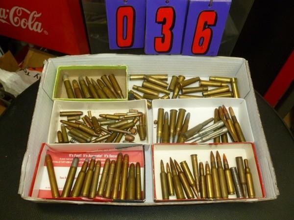 Flat of misc. vintage bullets. Many...
