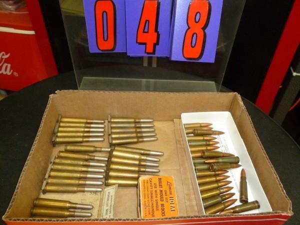 Flat of misc military ammo. 7.62 x ...