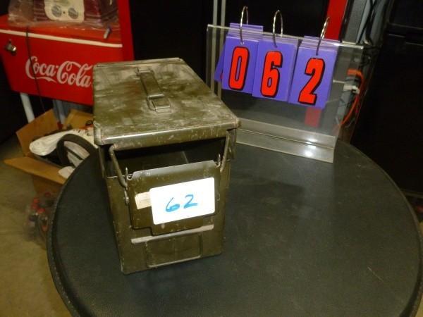 Steel ammo box. .50 cal 100 round. ...