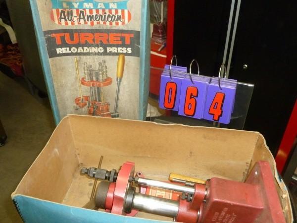Lyman turret reloading press. Uses ...