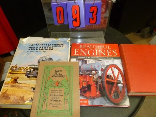Flat of 4 books on steam engines an...