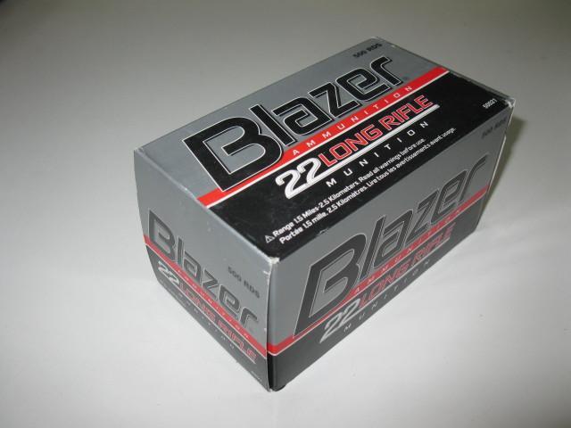 lot 20 image: Blazer 22 cal ammo, 500 ct...