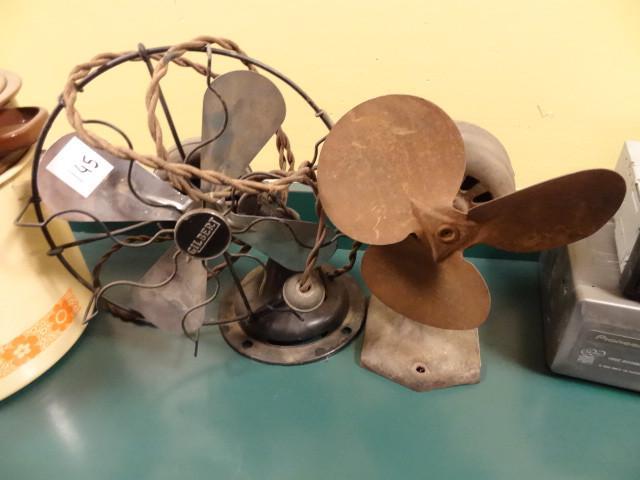 2 vintage electric fans...