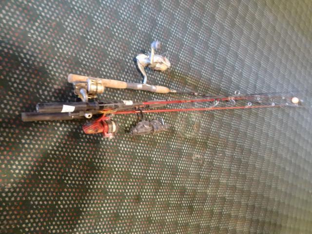 4 rods and reels....