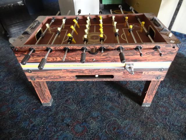Tournament soccer foosball table. U...