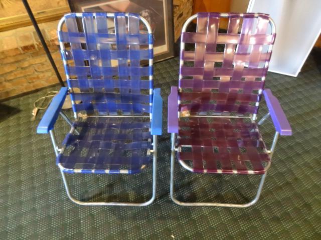 2 kids folding chairs...