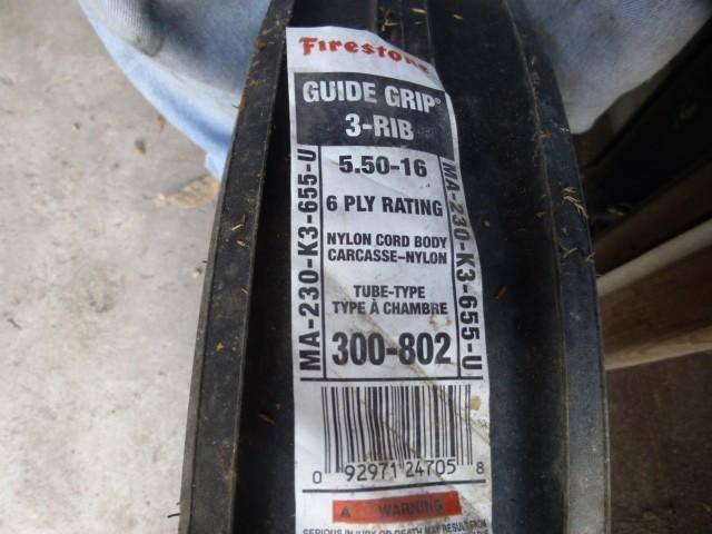 lot 23 image: Firestone Brand Size 5.50 x 16 6 Pl...