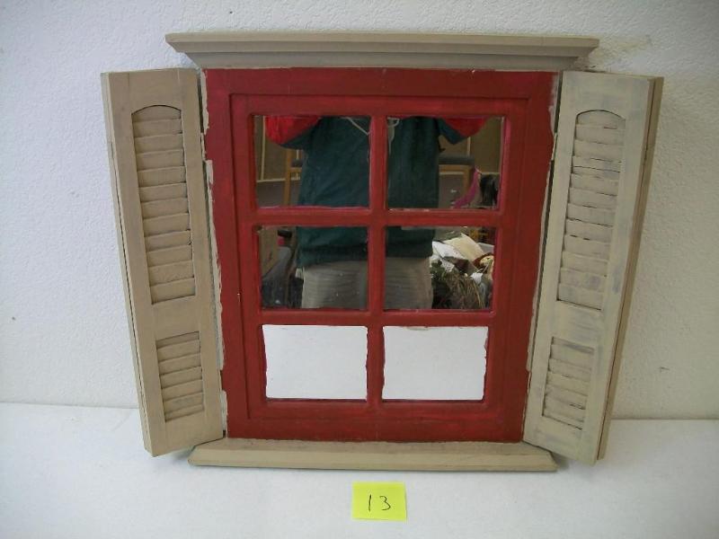 lot 13 image: Framed shutter which measures 24 1...