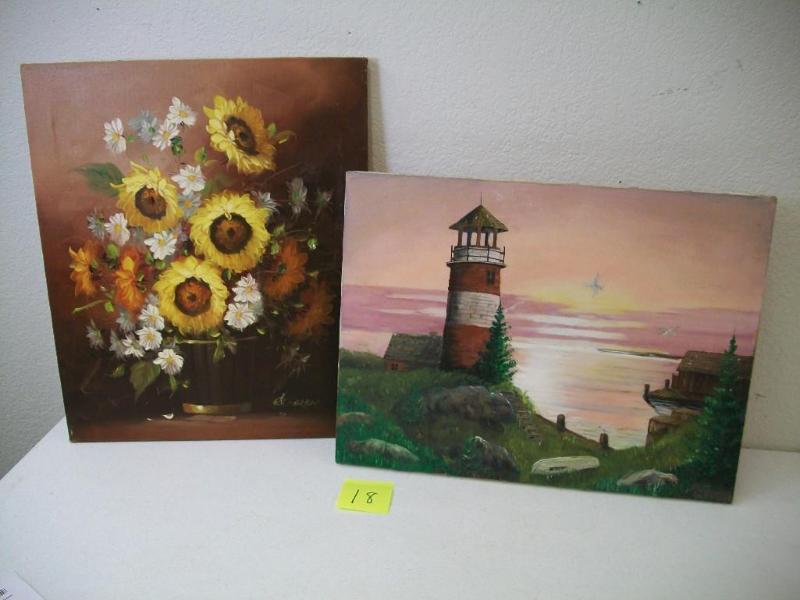 lot 18 image: This lot includes 2 original oil pr...