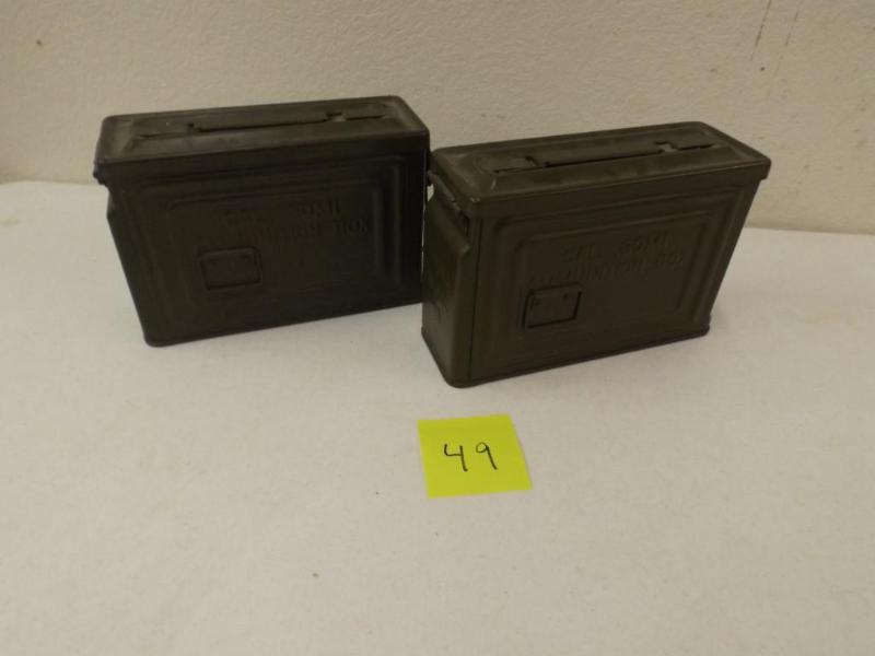 lot 49 image: This lot includes two 30 Cal metal ...
