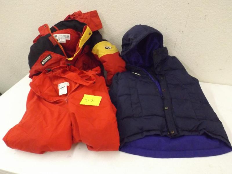 lot 53 image: Columbia Jackets and Bibs.  Re...