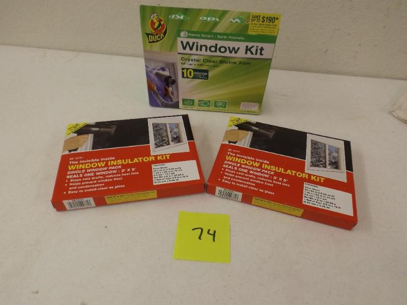 lot 74 image: This lot includes 3 window insulato...