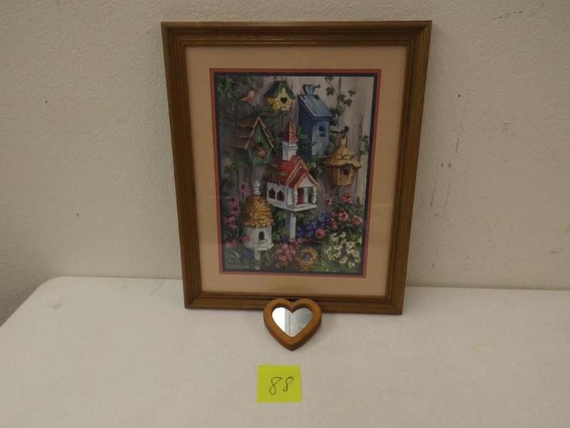 lot 88 image: Bird House Picture measures 18 12&...