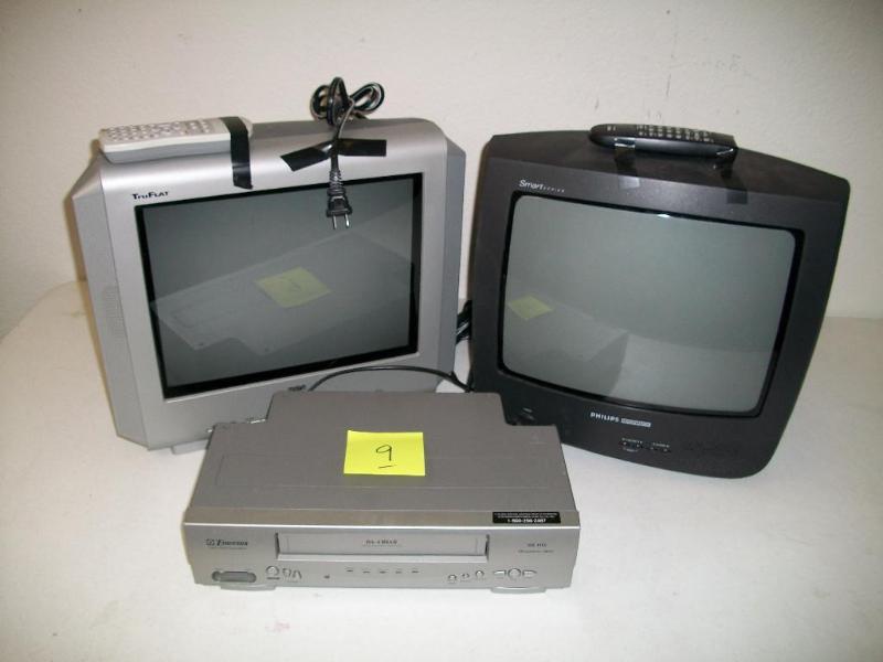 lot 9 image: This lot includes 2 - 13" T.V....