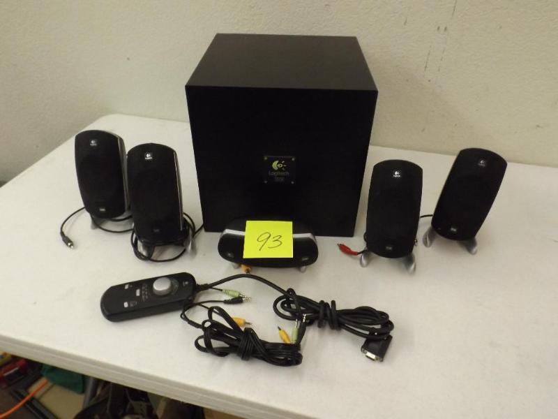 lot 93 image: This lot includes a Logitech Theate...