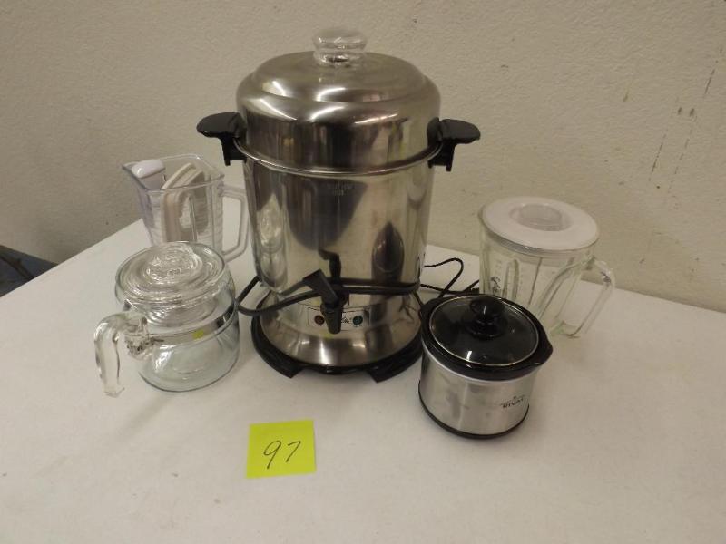 lot 97 image: Melita CoffeePercolator, glass cof...