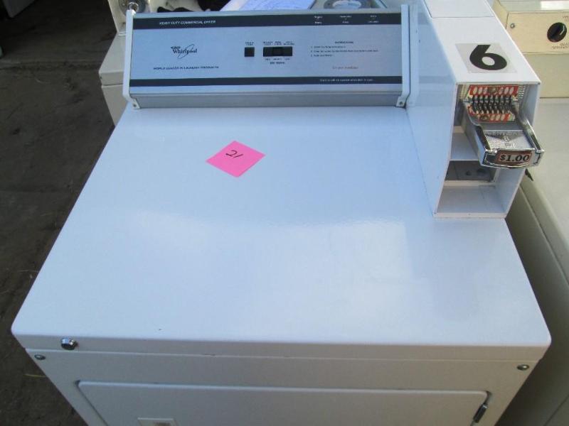 whirlpool gas dryer has key and coi...