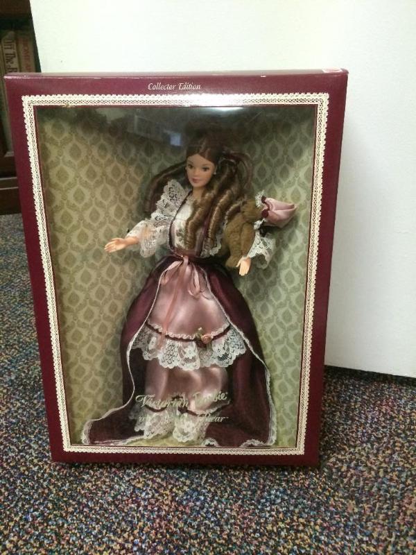 Victorian Barbie with cedric bear e...