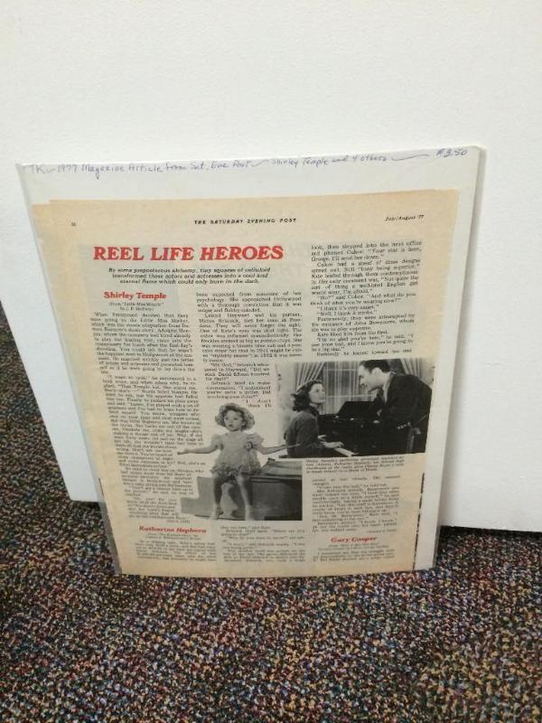 Shirley Temple article...