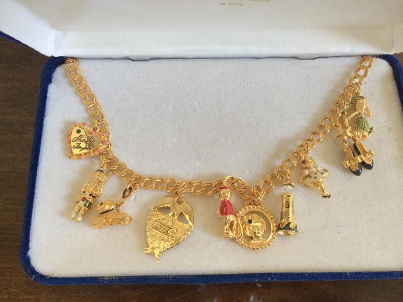 The Shirley Temple charm necklace...