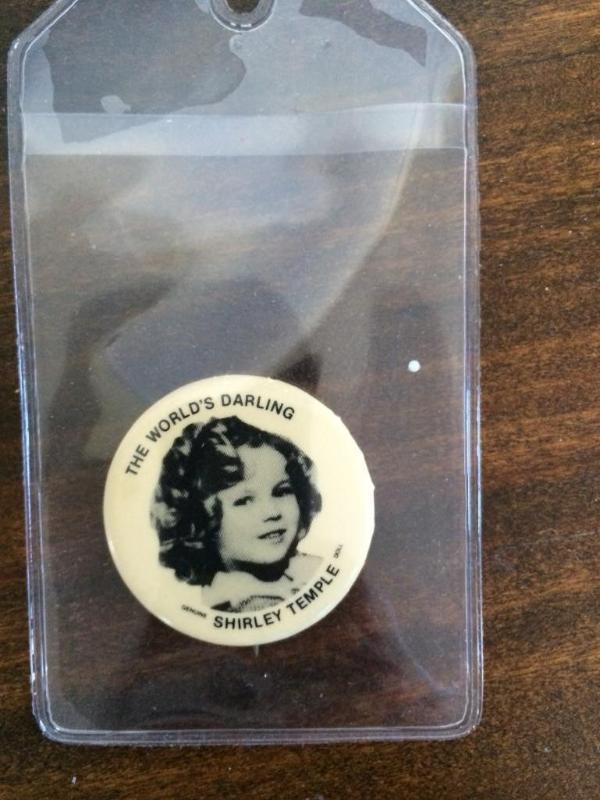 reproduction Shirley Temple pin...