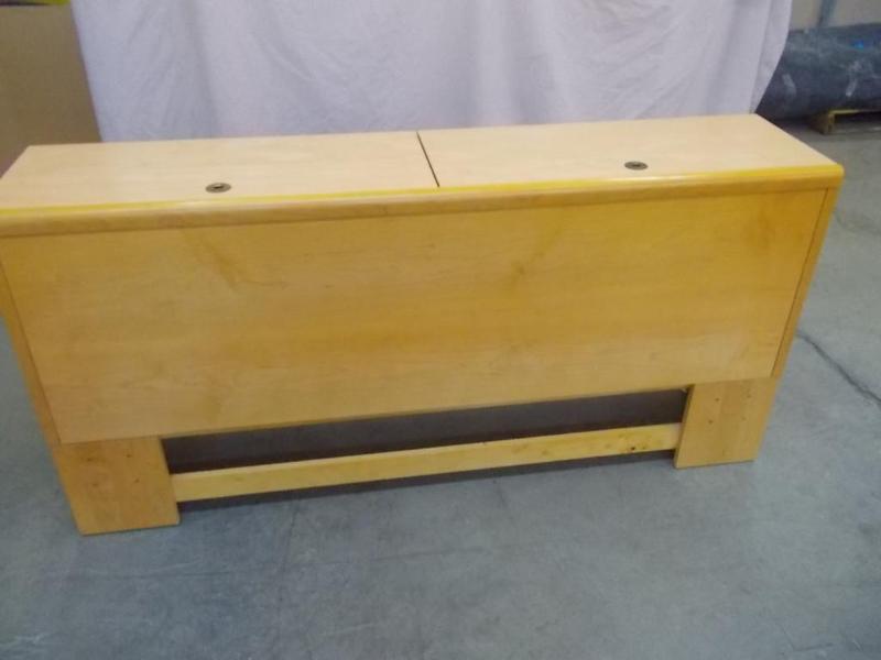 lot 15 image: Storage headboard for double or que...