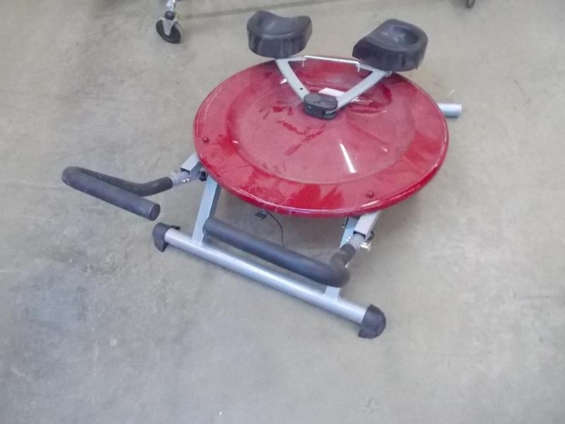 lot 18 image: ABS exercise disc. Driven by human ...