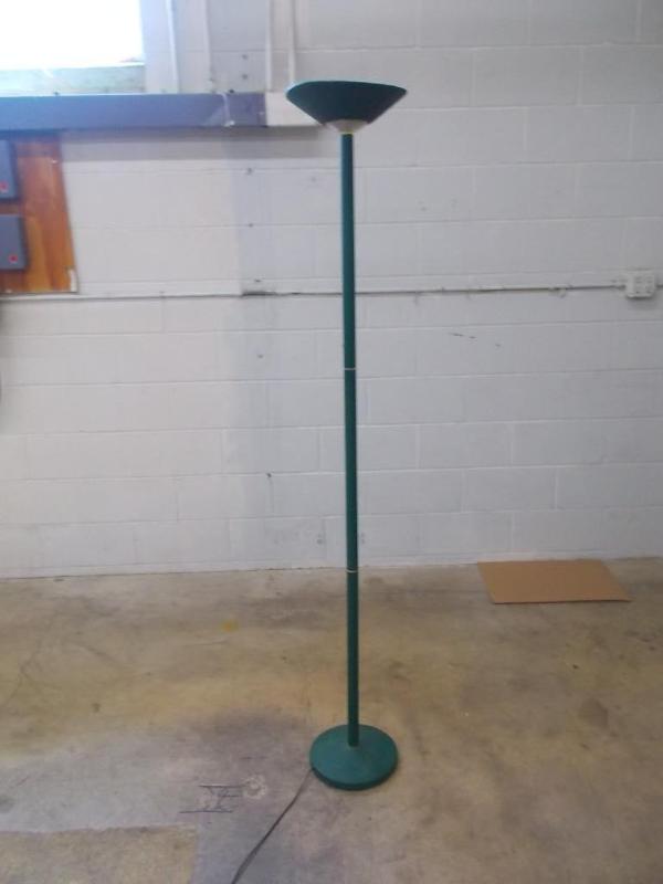 lot 30 image: 300 watt, green halogen floor lamp....
