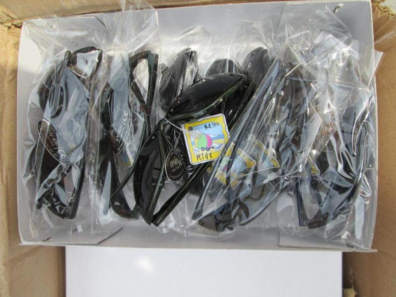 Box of 12 sunglasses, MSRP $4.99 EA...