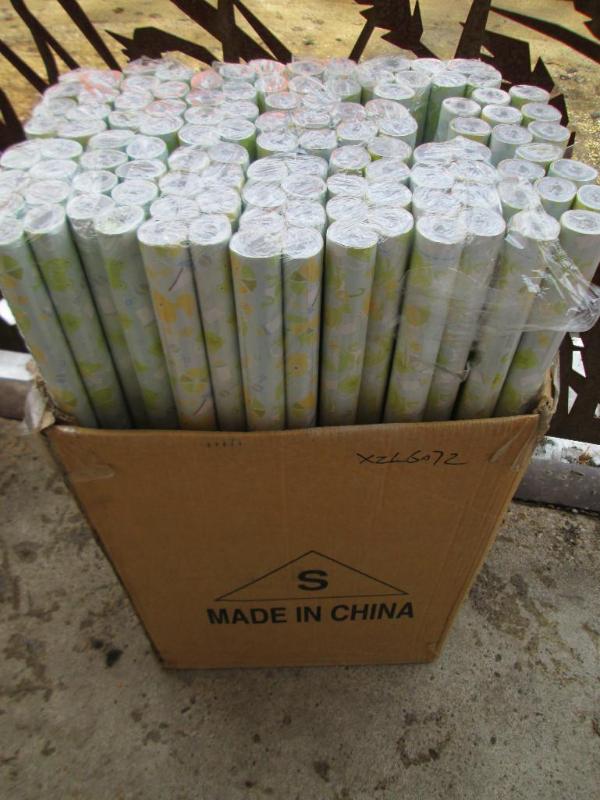 Box of 112 rolls of wraping paper...