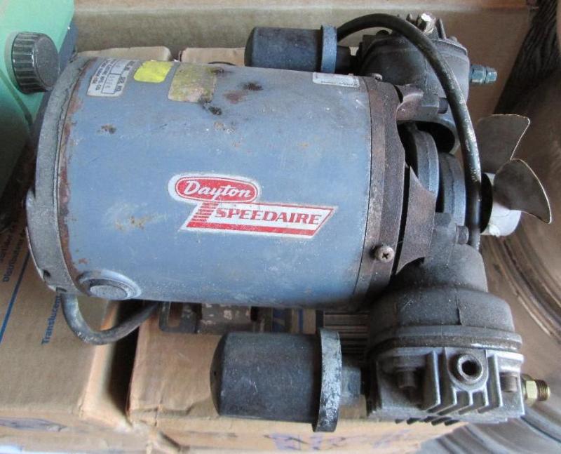 lot 106 image: Dayton speedaire compressor motor....