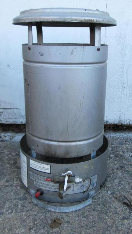lot 111 image: Propane heater, 80,000 BTUhr....